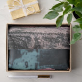 Roze gotische gargouille beeld decoupage tissuepapier (Geschenk)
