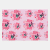 Roze Gotische Kerst Wrapping Papier Inpakpapier Vel (Voorkant 3)