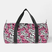 Roze Gotische Schedel Patroon Print Plunjezak (Achterkant)