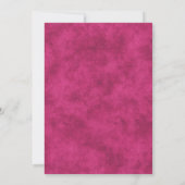 Roze Gotische Trouw Bruiloft Kaart (Achterkant)