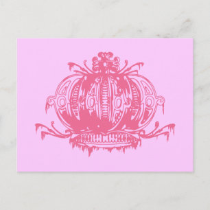 Roze Gotische Vervallen Kroon  Briefkaart