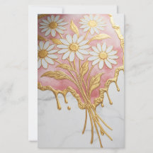 Roze Gouache Bloemschildering