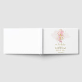 Roze & Goud 1e Verjaardag & Doop Keepsake Geheugen Gastenboek (Volledig)