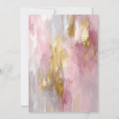 Roze Goud 55e Verjaardagsfeest Kaart (Achterkant)