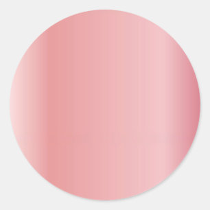 Roze Goud Aangepaste Tekst Upload Logo Lege Sjablo Ronde Sticker