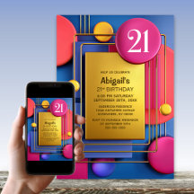 Roze Goud Abstract 21e Verjaardagsfeestje
