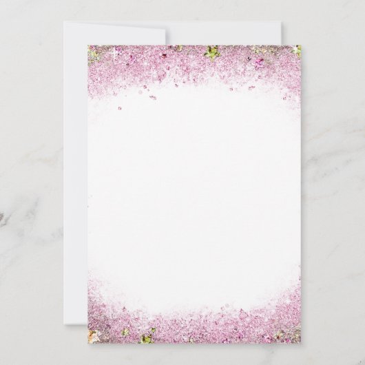 Roze Goud Afro-Amerikaanse Zeemeermin Baby shower Kaart (Achterkant)