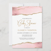 Roze Goud Agaat Baby Shower (Voorkant)