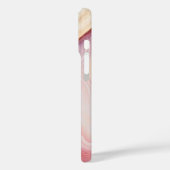 Roze Goud Agaat Moderne Chic Naam Case-Mate iPhone Case (Achterkant / Links)