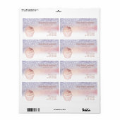 Roze goud  Ambachtelijke cupcakes en verpakkingen  Etiket (Full Sheet)