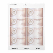 Roze goud Ambachtelijke cupcakes en verpakkingen Etiket (Full Sheet)