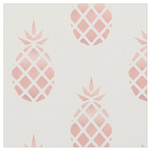 Roze Goud Ananas Stof (Close Up)