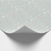 Roze Goud & Aqua Polka Dots Cadeaupapier (Hoek)