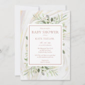 Roze Goud Baby Meisje Feest | Spetters Kaart (Voorkant)