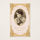 roze goud begrafenis gebed Kaart (Voorkant)