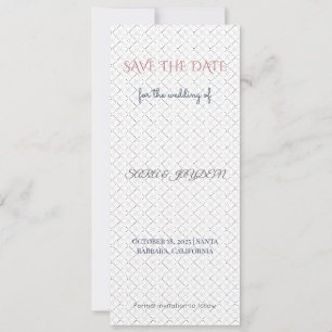 Roze & Goud Bewaar de Datum   Fotosjabloon Save The Date