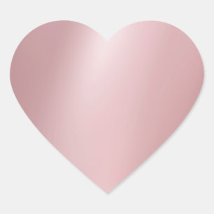 Roze Goud Blank Elegante Moderne Sjabloon Trendy Hart Sticker