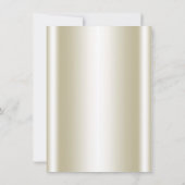 Roze Goud Bling Glam Baby Meisje Douche Kaart (Achterkant)