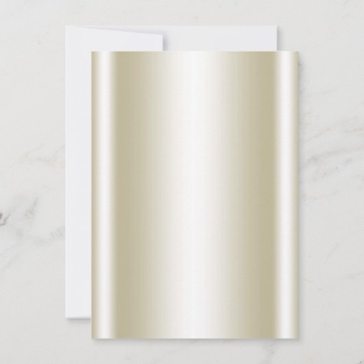 Roze Goud Bling Glam Baby Meisje Douche Kaart (Achterkant)