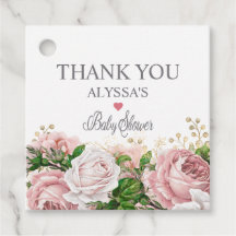 Roze Goud Bloem Meisje Baby Shower