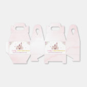 Roze Goud Bloemen Kroon Prinses Verjaardag Favorie Bedankdoosjes (Uitgevouwen)