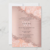 Roze Goud Blozen Roze Agaat Geode Glitters Sweet 1 Kaart (Voorkant)