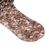 Roze Goud Blozende Roze Glitter Monogram Initiaal Snijplank (Hoek)