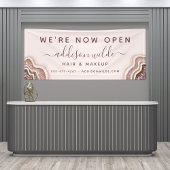 Roze Goud Blozende Roze Glitters Agate Geode Zakel Spandoek