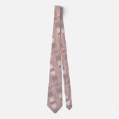 Roze Goud Blush Glitter Feest Necktie Stropdas (Voorkant)