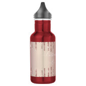 Roze Goud Blush Glitter Glans Drips Aangepaste Tek Waterfles (Links)