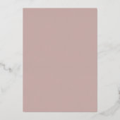 Roze Goud & Blush Mooie Bruiloft Folie Uitnodiging (Achterkant)