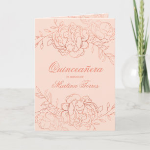 Roze Goud & Blush Roze Fijne Kunst Bloemrijke Quin