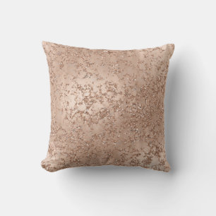 Roze Goud Blush Roze Glam Glitter Crackle Chic Kussen