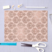 Roze Goud Blush Roze Moderne Glam Damast Tissuepapier (Craft)