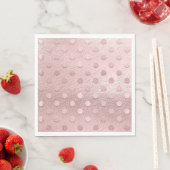 Roze Goud Blush Roze Stippen Servet (Insitu)