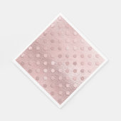 Roze Goud Blush Roze Stippen Servet (Hoek)