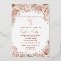 ROZE GOUD Boho Blush Zeester Strand 1e Verjaardag