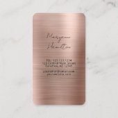 Roze Goud Boutique Modern Visitekaartje (Achterkant)