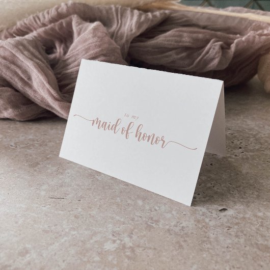 Roze Goud Calligrafie Bruiloft Dank Je Bedankkaart