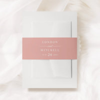 Roze Goud Calligrafie Monogram Bruiloft