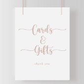 Roze Goud Calligraphy Kaarten en Cadeaus Bord Poster