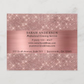 Roze Goud Chic Schoonmaak Diensten Flyer (Achterkant)