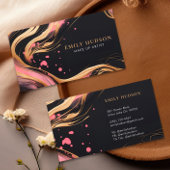 Roze Goud Chique Mode Esthetisch Visitekaartje