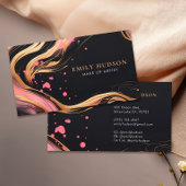 Roze Goud Chique Mode Esthetisch Visitekaartje