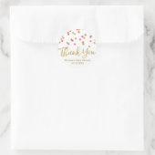 Roze Goud Confetti Baby shower Dank u Sticker (Tas)
