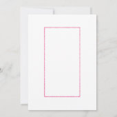 Roze Goud Confetti Baby shower Kaart (Achterkant)