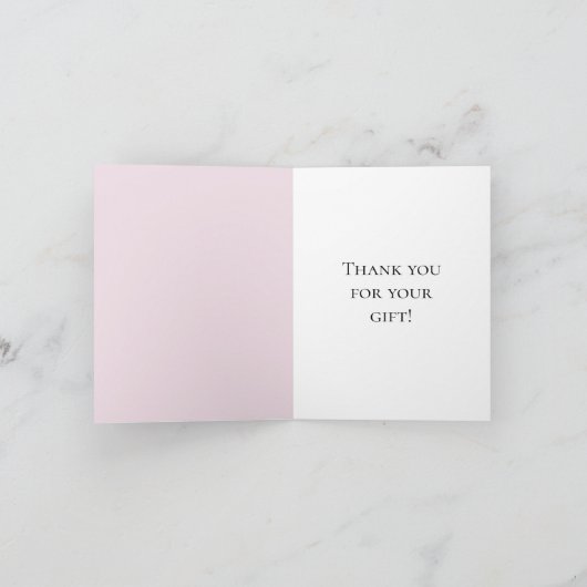 Roze Goud Confetti Bedankt (Binnen)