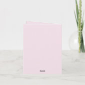 Roze Goud Confetti Dank Je Bedankkaart (Achterkant)