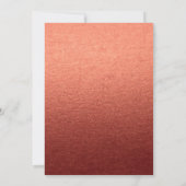Roze Goud Confetti Glitter Vies 30 Kaart (Achterkant)