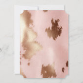 Roze Goud Cowgirl Koeienhuid Kaart (Achterkant)